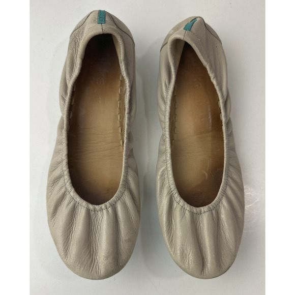 Tieks By Gavrieli Taupe Beige Foldable Ballet Flats US Size 11 Women's Leather - Picture 2 of 11